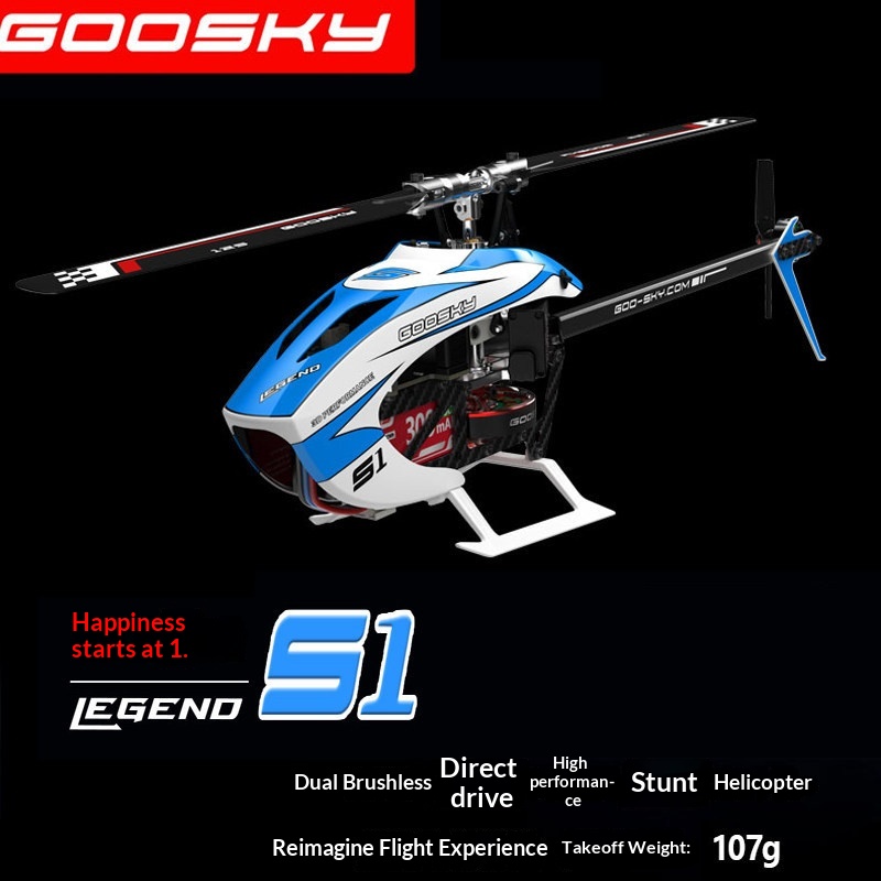 Rc Hobby Direct - Goosky S1 RC-Helikopter 3D-Stunt-Flugzeugmodell mit Doppel-Brushless-Direktantrieb,