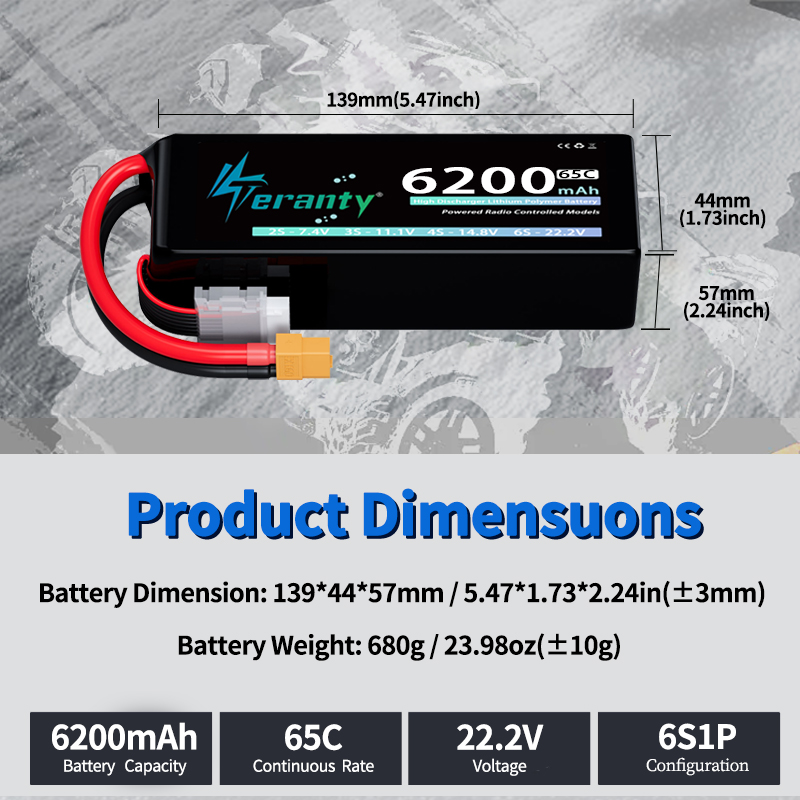 TERANTY 6S 6200mAh Lipo-Akku 2 – Rc Hobby Helicopter Bewertung und Preis
